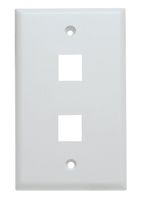 Shaxon BM303WP2-25A 2 Port Keystone Wall Plate, White
