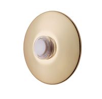 Newhouse Hardware BR5WL Lighted Doorbell Button, 1-Pack, Brass