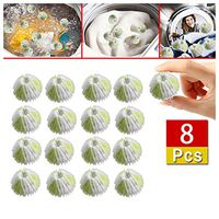 Pet Hair Remover for Laundry - Non-Toxic Reusable Dryer Balls Washer and Dryer Ball Remove Long Hair from Dogs and Cats on Clothes in The Washing Machine (Pack of 16)