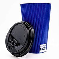 Disposable Coffee Cups, 12 oz or 16 oz Coffee Cups with Lids, Paper Cups To Go or for the Office, Insulated, Sleeveless Coffee Cup set of 100 from Urban Kuppz