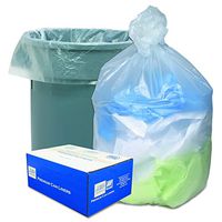 Ultra Plus HD386014N High Density Can Liners, 55-60gal, 14 Microns, 38 x 60, Natural (Case of 200)