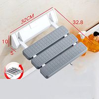 Shower seat,Folding seat Anti-skidding Wall chair Plastic Change shoes Bathroom Rest Corridor Changing shoes-G