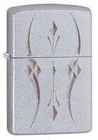 Zippo Pristine Curve Pocket Lighter, Satin Chrome