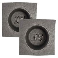 The Install Bay IBBAF60 6.5 inch Foam Car Audio Black Speaker Baffle (Pair) 6.5"