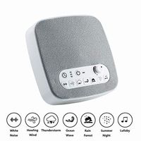 White Noise Sound Machine - Portable Sleep Therapy for Home, Office, Baby - 7 Soothing Sound ，Lullaby and 3 Timer Settings by Ezy Sleep (White)
