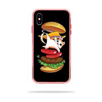 MightySkins Skin Compatible With LifeProof SLAM iPhone XS Max Case - Hamburger Cat | Protective, Durable, and Unique Vinyl Decal wrap cover | Easy To Apply, Remove, and Change Styles | Made in the USA