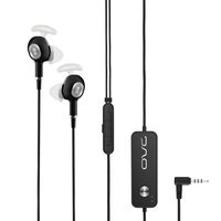 OVC Active Noise Canceling Earbuds Earphone Wired Headphone - 60 Hours ANC Playtime, Dual Driver, Bass Enhancement, Volume Control with Microphone, 3.5mm Plug for Android