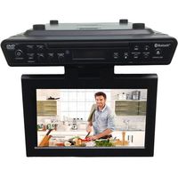 Sylvania Bluetooth Wireless Under the Counter Cabinet Kitchen LED TV/DVD Combo