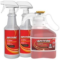 Diversey Spitfire Professional Concentrated All Purpose Power Cleaner and Degreaser, 47.3 Ounce SmartDose Bottle (Includes 2 Empty Spray Bottles w/triggers)