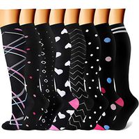 CHARMKING Compression Socks 15-20 mmHg is BEST Graduated Athletic & Medical for Men & Women Running, Travel, Nurses, Pregnant - Boost Performance Blood Circulation & Recovery(Large/X-Large,Assorted 8)