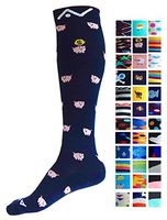 Compression Socks (1 pair) for Women & Men by A-Swift (Piggy Bank, L/XL)