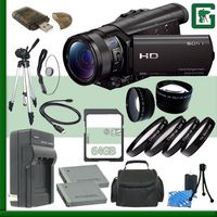 Sony HDR-CX900 Handycam Camcorder (Black) + 64GB Green's Camera Bundle 6