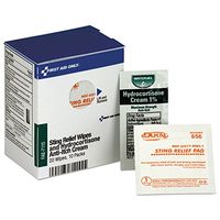 First Aid Only FAE7115 Refill SmartCompliance Cabinet, 20 Sting Relief Wipes, 10 Hydrocortisone Pks
