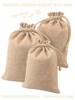 Hessian Burlap Jute Linen Gift Bags with Drawstring for Wedding Part Favor, Candy Bags, Presents, Snacks & Jewelry, Christmas, Arts & Crafts Projects (Coffee, 7x9 50pc)