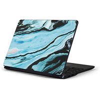 Skinit Decal Laptop Skin for Chromebook 3 11.6in 500c13-k01 - Officially Licensed Originally Designed Aqua Blue Marble Ink Design