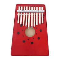 Portable 10 Keys Thumb Piano Finger Kalimba for Beginner Children Training Tool (Color : Red)