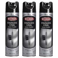 Weiman Stainless Steel Cleaner & Polish Aerosol, 12 Oz (Pack of 3)