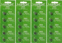 20 Loopacell 393 SR754W 1.55 Volt Silver Oxide Cell Watch Batteries
