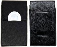 Genuine Leather Vintage Horseshoe Full Pack Cigarette Case with Belt Clip