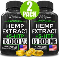 (2 Pack | 240 Pills) Hemp Oil Capsules 15 000MG of Pure Hemp Extract - Pain, Stress & Anxiety Relief - Natural Sleep & Mood Support - Made in The USA - Maximum Value - Rich in Omega 3, 6, 9