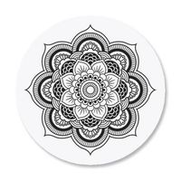 Mandala Envelope Seals - Set of 144 Self-Adhesive, Flat-Sheet, 1-1/2" Sticker Seals, By Colorful Images