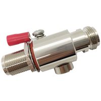 Coaxial N Type Lightning Arrestor 0 to 6 GHz (N-Female/N-Female) 50ohm, Protects 3G,4G,LTE, GPS,2.4GHz/5GHz Wi-Fi, 900MHz,Ham Other Outside Antennas