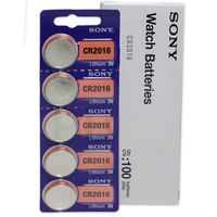 Sony CR2016 3 Volt Lithium Manganese Dioxide Batteries, Genuine Sony Blister Packaging (1000 Pieces)