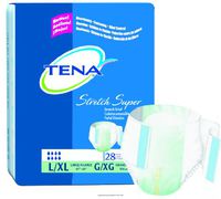 TENA Stretch Brief, Super Absorbency, Tena Stretch Super Brfs L-Xl, (1 CASE, 56 EACH)