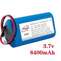 Rechargeable Lithium Ion Battery Pack - VIDAR 3.7V 8400mAh High Capacity Li-ion Battery Pack with JST PH2.54/2P Plug-in(Customizable) for Electronics,Toys,Lighting,Equipment