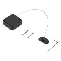 Retractable Security Lock with Double-Sided Adhesive, Remote Control Security Lock Anti Theft Lock, Remote Control Anti-Lost Rope for TV, DVD, Hardware Security Cable Lock Anti Theft Combination Lock