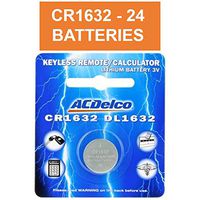 ACDelco CR1632 3 Volt High Performance Lithium Car Remote Coin Cell Battery, 24 Count