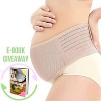 Pregnancy Belly Band for Lower Back & Baby Bump Support | Great to Combine to Prevent Stretch Marks, Breathable Maternity Belt That Provides Pelvic, Lumbar, Hip Pain Relief