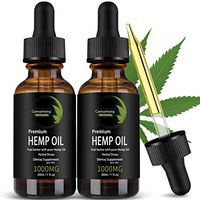 Hemp Oil for Pain Relief 1000mg X 2PACK - Cannamong Hemp Extract for Anxiety & Stress Relief - Natural USA Organic Hemp Drops Rich in Omega 3&6 Fatty Acids for Skin Heart Health, Vegan Friendly