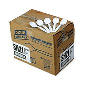 Plastic Cutlery, Heavyweight Soup Spoons, White, 1000/Carton