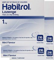 Habitrol Nicotine Lozenge 1mg Mint Flavor. 4 Packs of 216 Lozenges (Total 864)