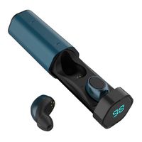 MEES Blue True Wireless Earbuds Sports, Bluetooth 5.0 Headphones Waterproof IPX4, Richer Bass HiFi 3D Stereo in-Ear Earphones w/Mic, 3-4 Hours Playback Time, Noise Cancelling Headsets (Auto-Pairing)