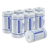 MELASTA C Size Rechargeable Batteries, 8-Pack 4000mAh 1.2V Low Self Discharge NiMH C Battery for Clocks Remotes & Low Power Devices