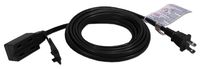 QVS PC2PX-15 15-Feet 3-Outlet 2-Prong Power Extension Cord