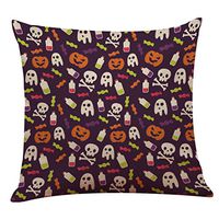Elevin(TM) 2017 Halloween Day Pillow Case, New Happy Halloween Day Pillow Cases Linen Sofa Cushion Cover Home Decor (K)