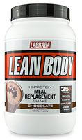 LABRADA Nutrition – Lean Body High Protein Meal Replacement Shake, Whey Protein Powder for Weight Loss and Muscle Growth, Chocolate, 2.47LB Tub