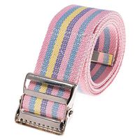 COW&COW Gait Belt 72inch - with Metal Buckle - Transfer Walking and Standing Assist Aid for Caregiver Nurse Therapist 2 inches(Rainbow)