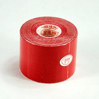 One Roll Elastic Kinesiology Sports Tape Muscle Pain Care Therapeutic Strain Injury Support (2inch*16.4Feet, Red)