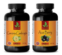 antioxidant Vitamin Supplement - Garcinia CAMBOGIA - ACAI Berry - Combo - acai Energy Boost - (2 Bottles Combo)