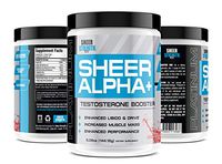 Testosterone Booster Supplement for Men - Sheer Alpha Plus, 30 Testosterone Boosting Servings, Hawaiian Blast Flavor, 5.09oz (144.18g) - Packaging May Vary