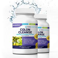 Marine Essentials Colon Cleanse Detox - “Colon Cleanse Detox” Dietary Colon Cleanser System w/Senna Leaf Extract + Psyllium Husk (120 Capsules)