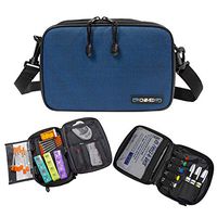 ChillMED Elite Diabetic Bag - Organizer Supply Kit | Insulin and Medication Travel Cooler Bag with Reusable Ice Pack - Up to 14 Hours of Cool Time - Blue