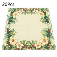 lipiny 20 Sheets/Bag Colorful Camellia Flowers Paper Napkins Guest Birthday Party Tableware Decoration Supply