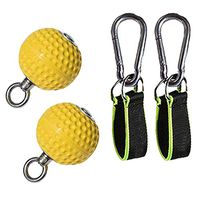 Putars Power Fitness Wrist and Forearm Exerciser Pull Up Power Ball Hold Grips Durable Strength Trainer Exerciser Wrist Ball Pull-ups Solid Grip Ball Fitness Equipment Training Ball Power Ball
