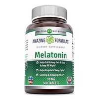 Amazing Formulas Melatonin for Relaxation and Sleep,10 Mg, 360 Tablets (Non GMO-Gluten Free) - Natural Sleep Aid Supplement – Promotes Calming and Relaxing Effect Suitable for Vegetarian