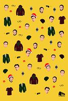 Ryan Gosling Jake Gyllenhaal Tom Hardy Christmas Wrapping Paper (5 sheets/set) (Yellow)